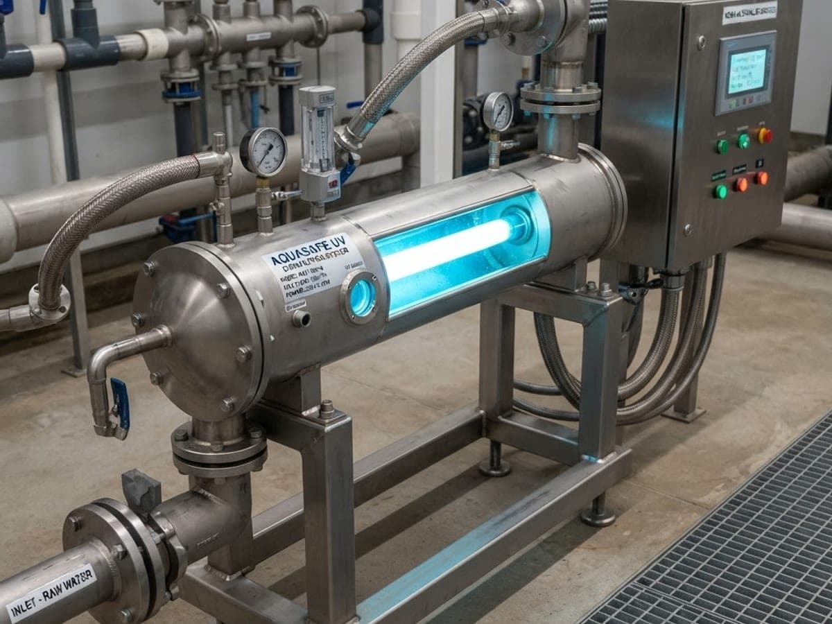 Sistema de reactores ultravioleta para desinfección de agua sin químicos